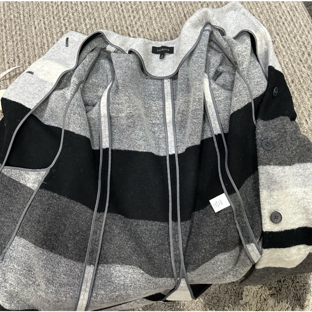 Talbots Wool Button Front Wool Coat, Euc! - image 6